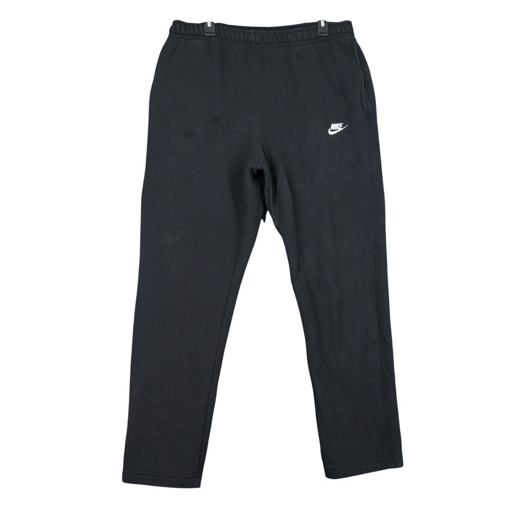 Nike Club Fleece Sweatpants Mens XL Black Straight Leg Drawcord